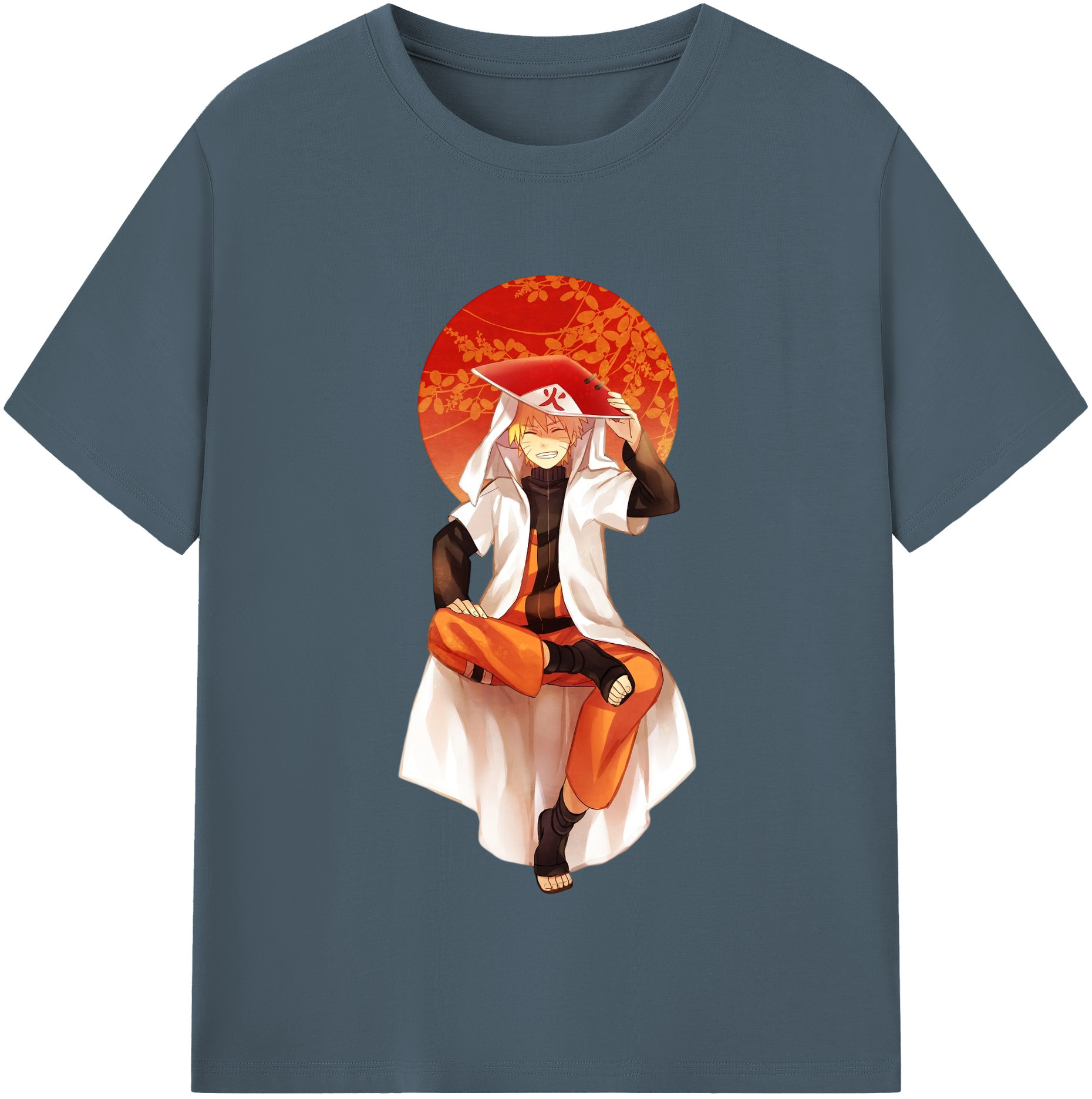 （画像用） NARUTO -ナルト- うずまき ナルト Uzumaki Naruto 綿100％半袖Tシャツ（フロントプリント）
